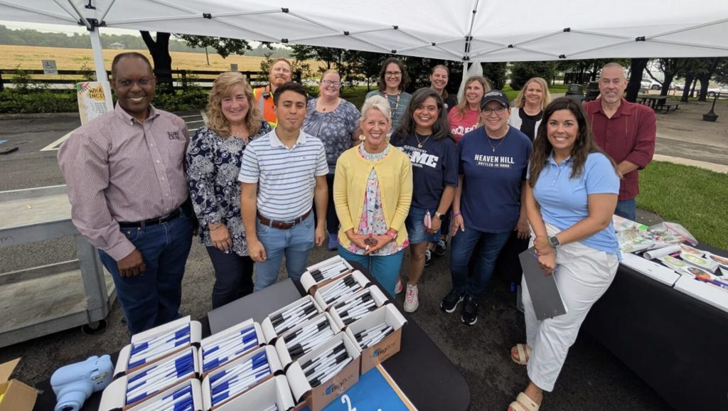 Heaven Hill hosts Community Day, donates 650 backpacks to local students